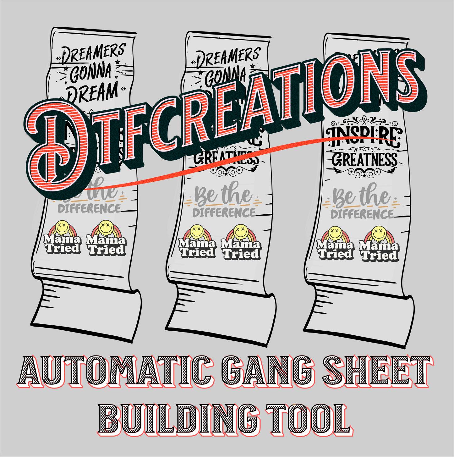 Gang Sheets/Rolls 12.5" Print Width With Automatic Building Tool